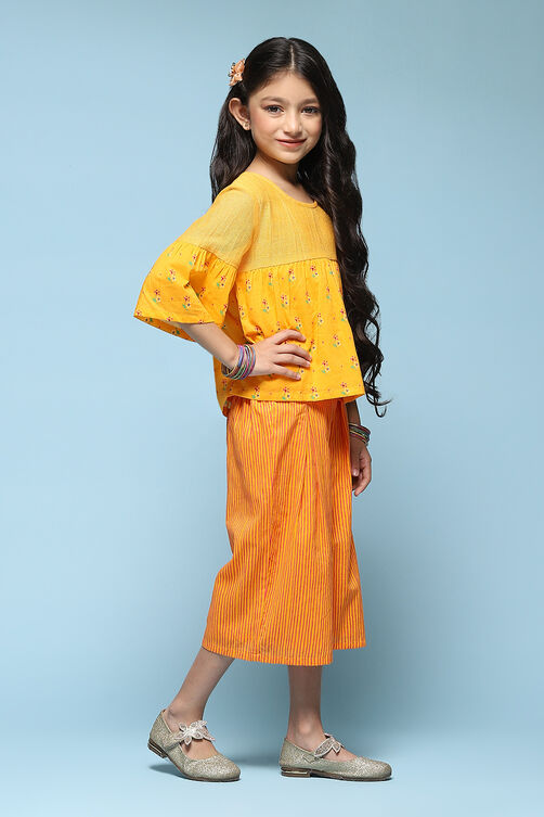 Pink Cotton Straight Printed Kurta Set image number 5