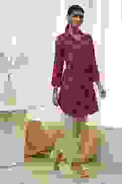 Red Printed Shirt-Style Short Kurta image number 4