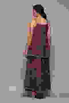 Maroon Cotton Printed Suit Set image number 5