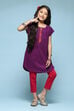 Blue Cotton Straight Solid Kurta Set image number 0
