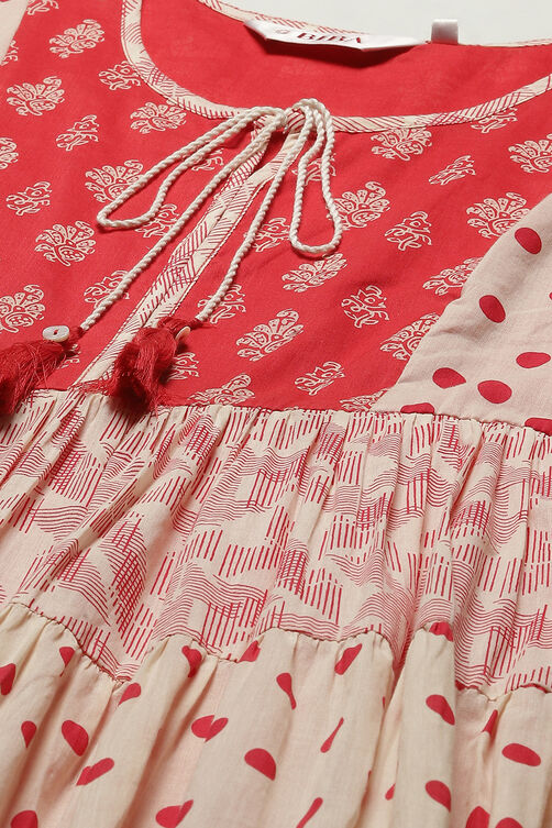 Lavender Cotton Tiered Dress image number 1