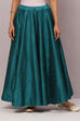 Peacock Flared Art Silk Skirts image number 2