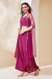 Maroon Poly Chinnon Regular Lehenga Set image number 3