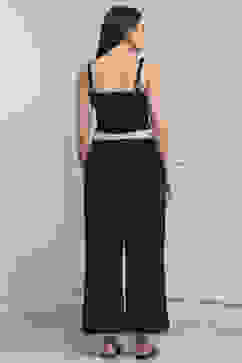 White Cotton Anarkali Fusion Set image number 4