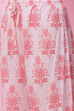 Peach Cotton Flared Kurta Set image number 2