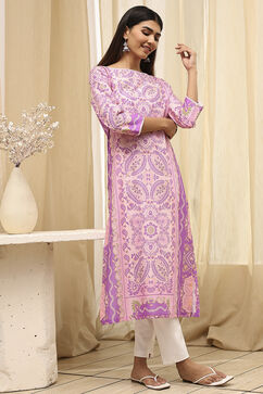 Purple Cotton  Kurta image number 0
