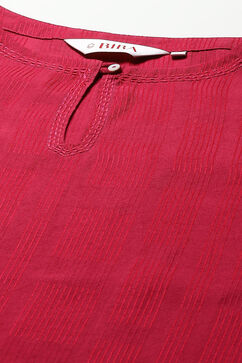 Berry Poly Viscose Straight Yarndyed Kurta image number 1