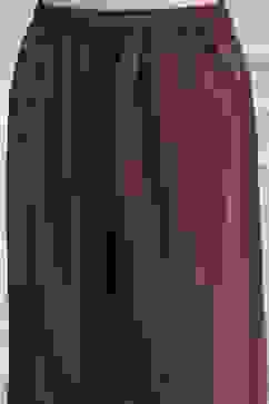 Wine Embroidered Straight Suit Set image number 2