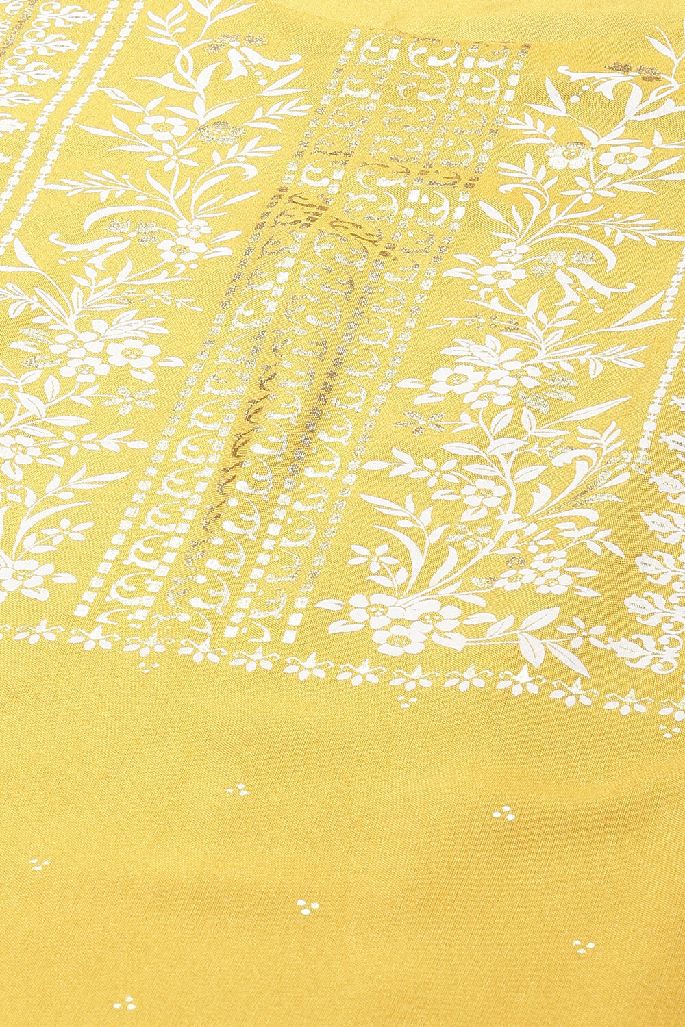 Mustard Printed Rayon Straight Kurta Palazzo Suit Set image number 1