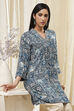 Teal Straight Short Kurta image number 5
