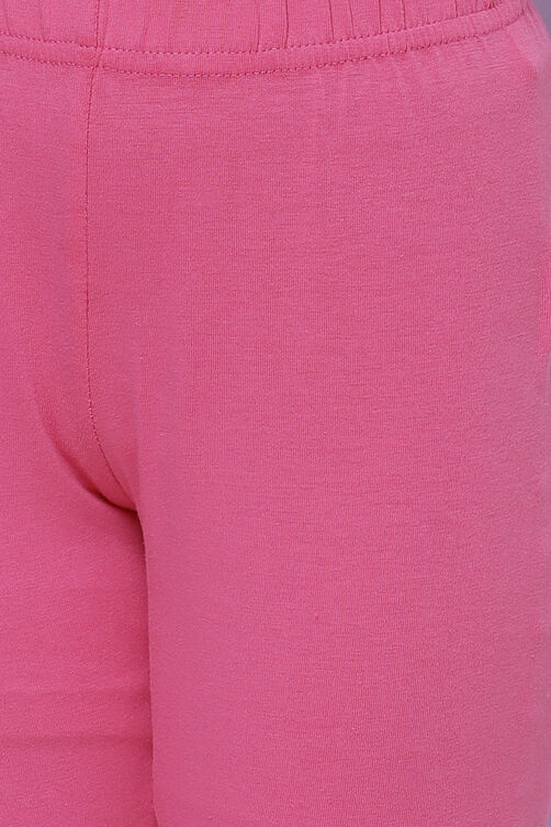 Pink Cotton Tunic And Capri Set image number 2