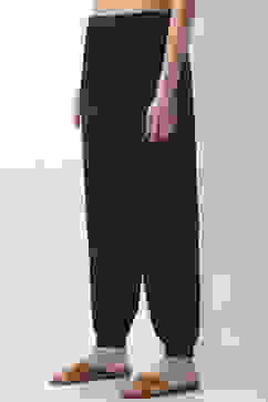 Blue Viscose Lycra Harem Pants image number 2