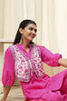 Sage Green Cotton Pathani Straight Kurta Set image number 1