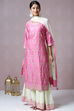 Pink Cotton Silk Kurta Sharara Kurta Sharara Suit Set image number 4
