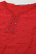 White Polyester Asymmetric Kurta image number 1