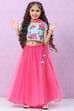 Pink Art Silk Lehenga Set image number 7