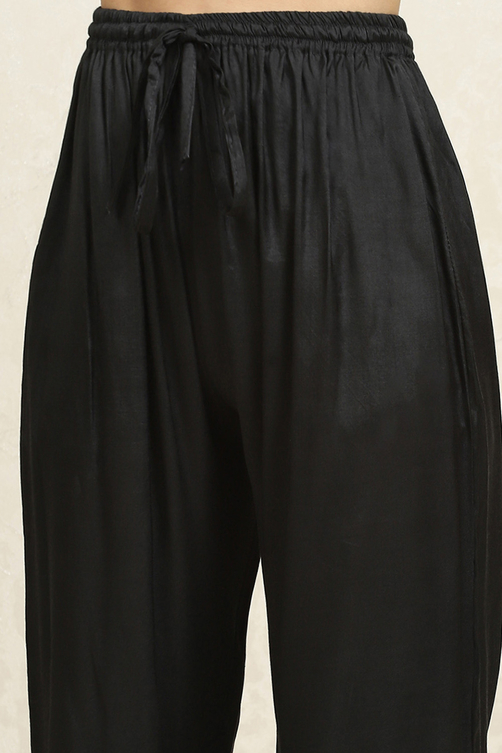 Grey Chanderi Blend Printed Unstitched Suit Set image number 3