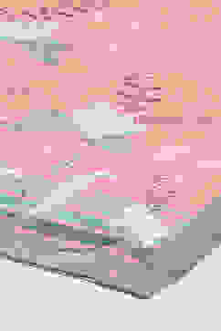 Pink Cotton Blend Floral Digital Print Unstitched Suit Set image number 4