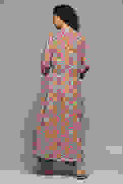 Sky Blue Rayon Straight Kurta Palazzo Suit Set image number 4