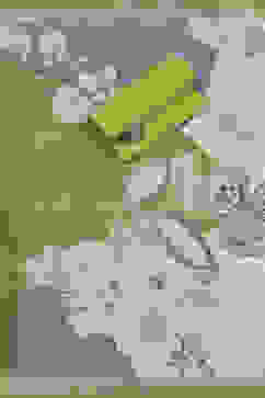 Light Green Linen Embroidered Unstitched Suit Set image number 2