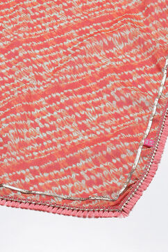 Aqua Coral Cotton Flared Garara Kurta Garara Suit Set image number 6