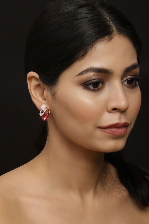 Dark Pink Earrings image number 3