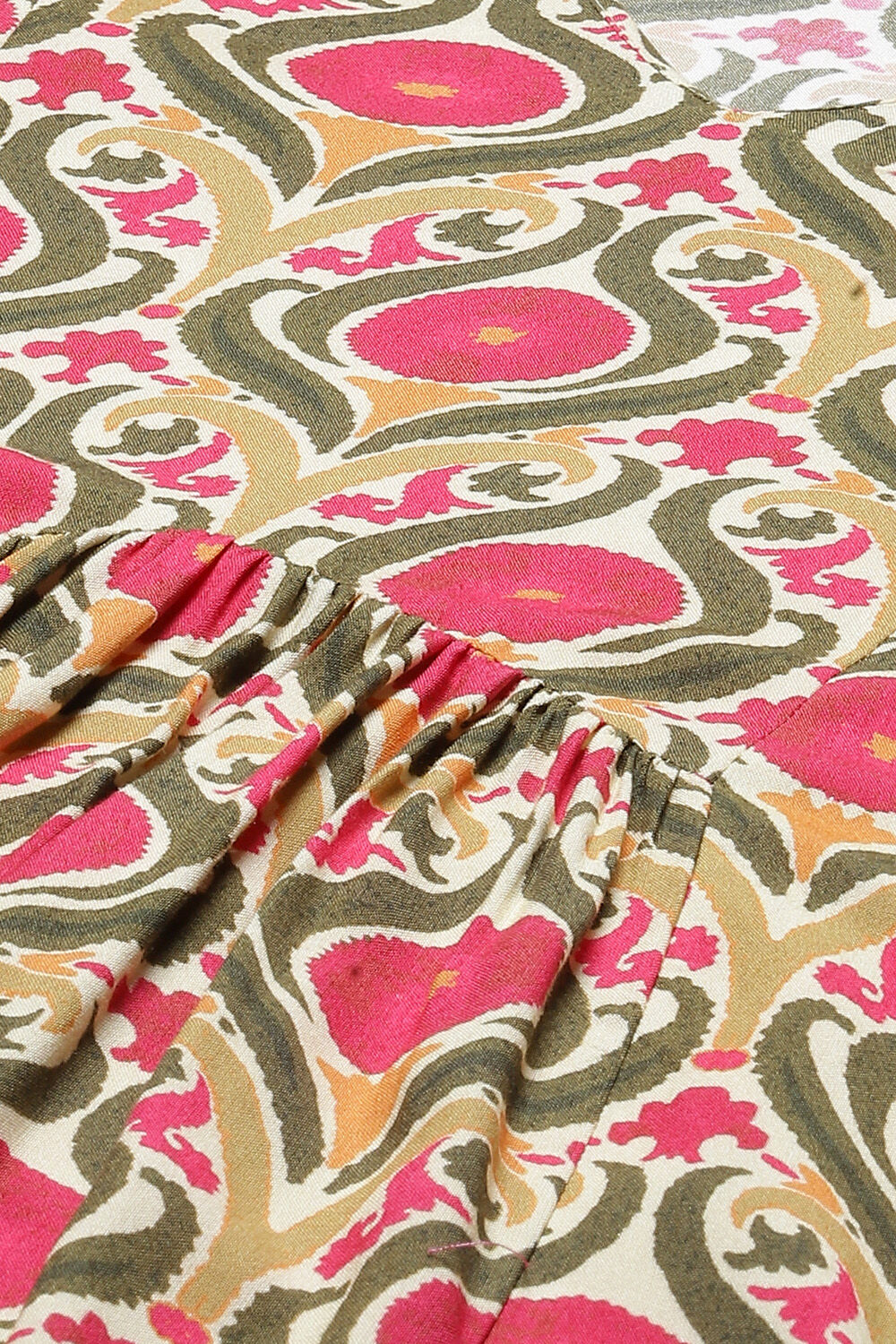 White And Blue Cotton Kaftan Set image number 1