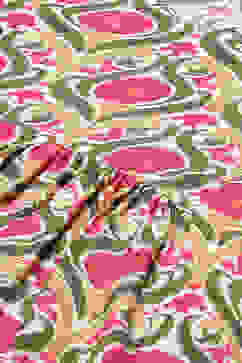 Pink Cotton Kaftan Set image number 1