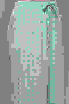 Turquoise Rayon Straight Suit Set image number 3