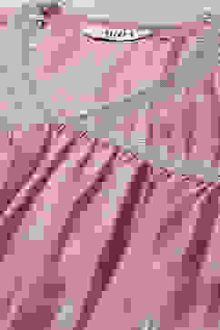 Light Mauve Cotton Blend Straight Kurta Palazzo Suit Set image number 2