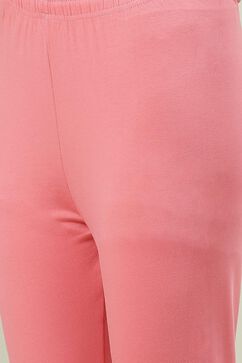 Pink Knitted Churidar image number 1