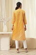 Coral Polyester Straight Kurta image number 3