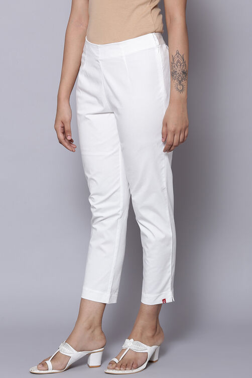 Black cotton lycra Pants image number 0
