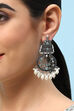 Oxidised Mint Brass Earrings image number 1