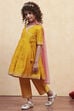 White Polyester Anarkali Suit Set image number 3