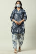 Red Cotton Straight Kurta Set image number 6