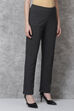 Navy Straight Cotton Pants image number 4