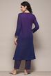Black Carbon Polyester Straight Yarndyed 2 Piece Set image number 4