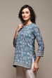 Rose Pink Polyester Straight Printed Kurti image number 2