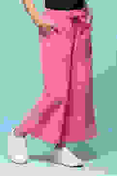 Pink Cotton Solid Pants image number 3