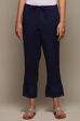Off White Cotton Regular Pants image number 5