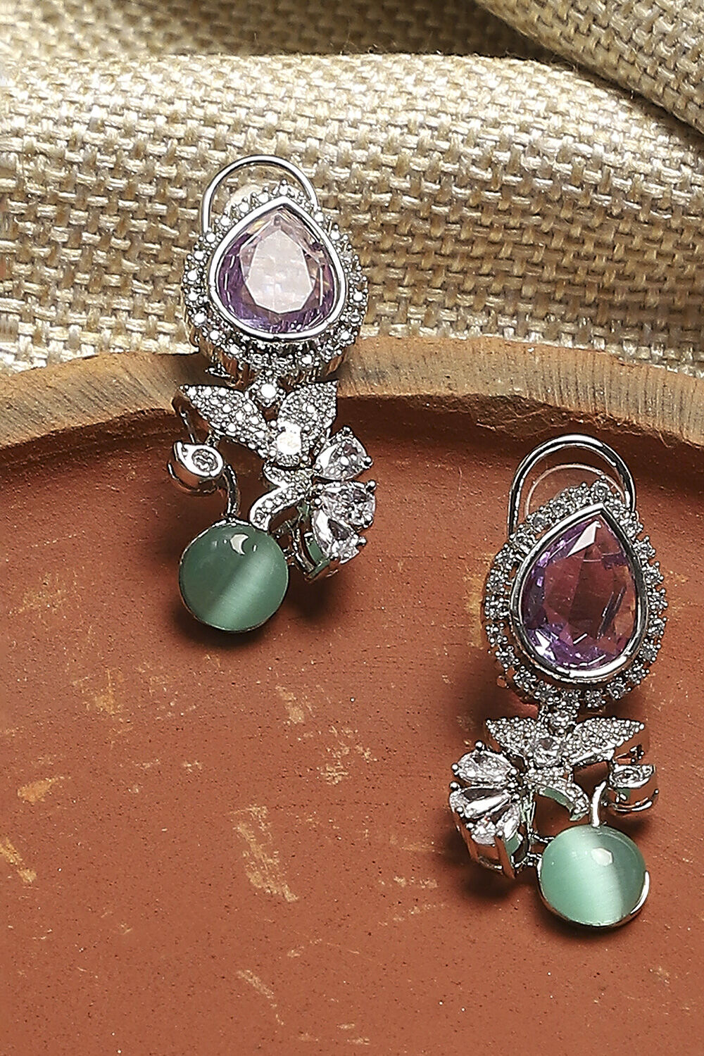 Purple Alloy Drop & Danglers image number 0