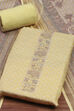 Sky Blue Linen Unstitched Suit Set image number 1