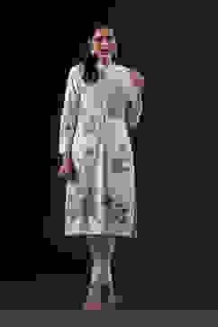 Rohit Bal Ivory Cotton Silk Straight Printed Suit Set image number 7