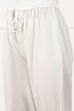 White Regular Cotton Pants image number 1