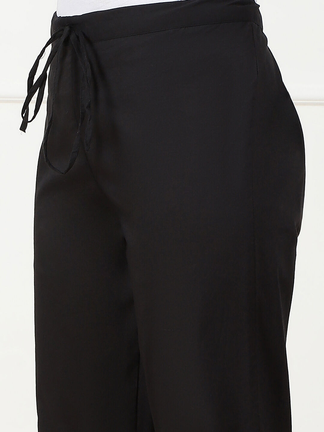 Black Cotton Pant image number 1