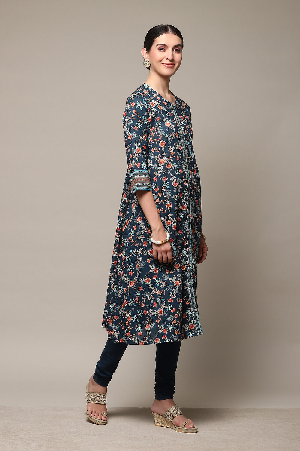 Black Cotton Blend Straight 2 Piece Set image number 5