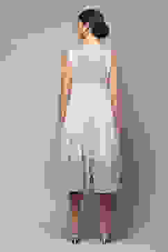 Lavender Cotton Tiered Dress image number 4