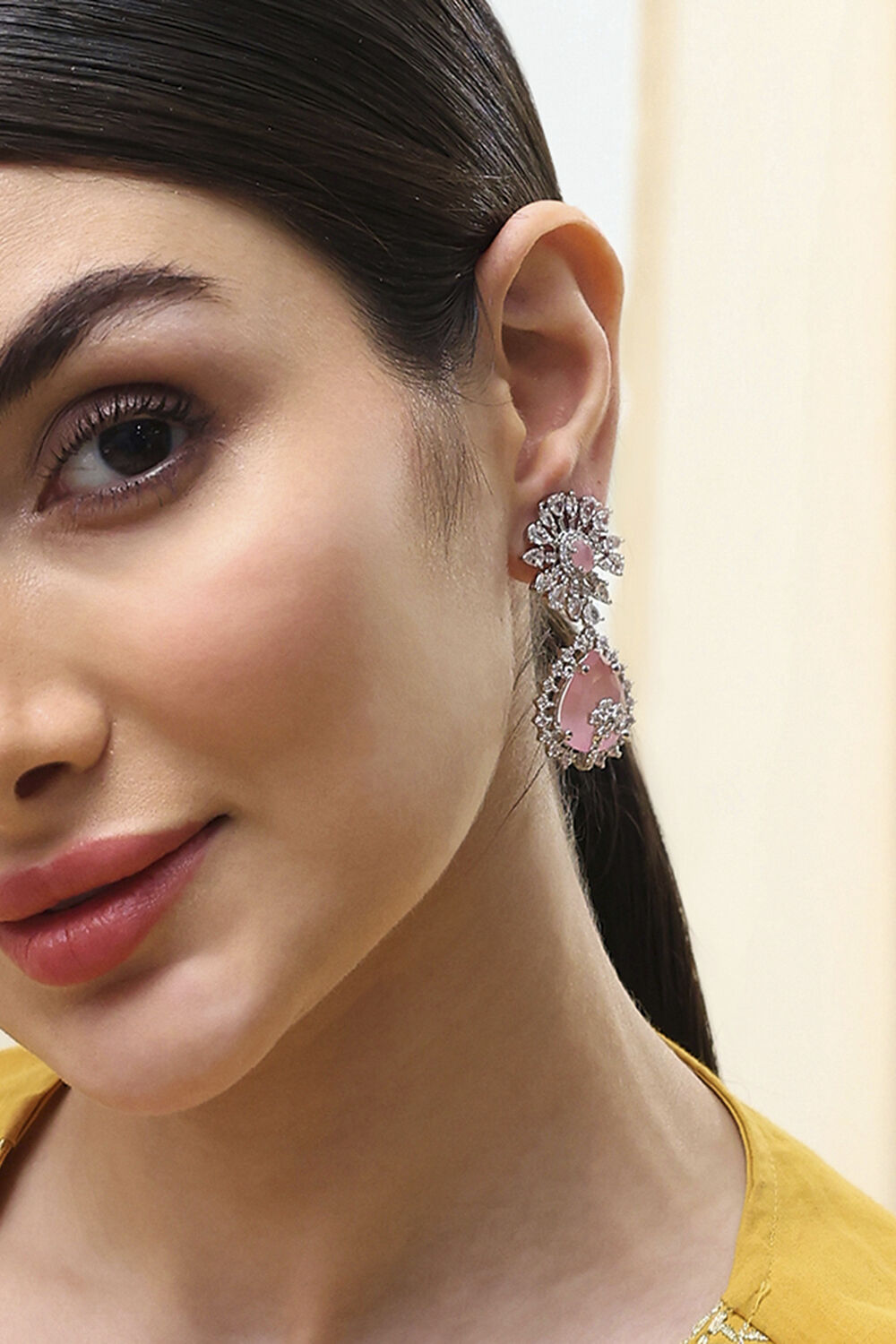 Light Pink Alloy Drop & Danglers image number 1