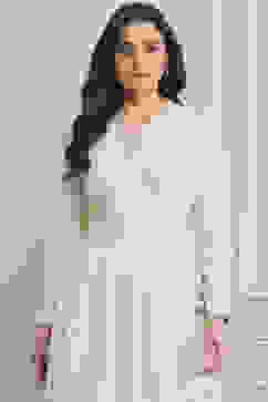 Off White LIVA Straight Printed Top image number 2